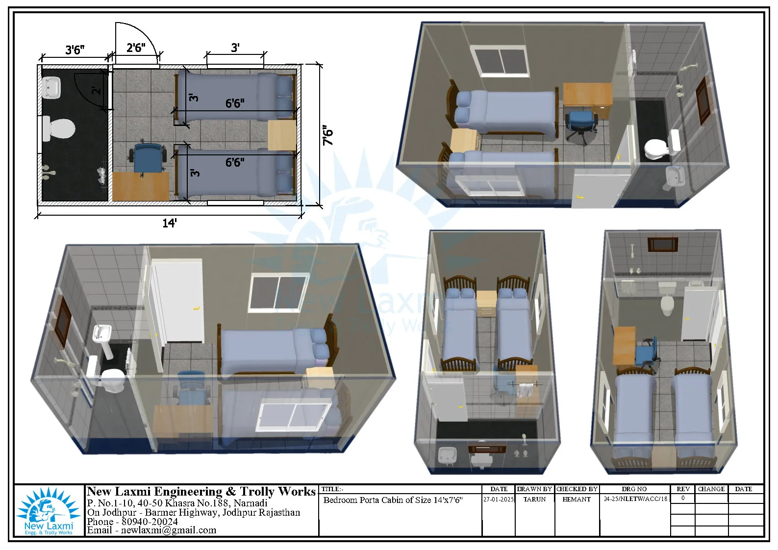 Office Cabin Layout